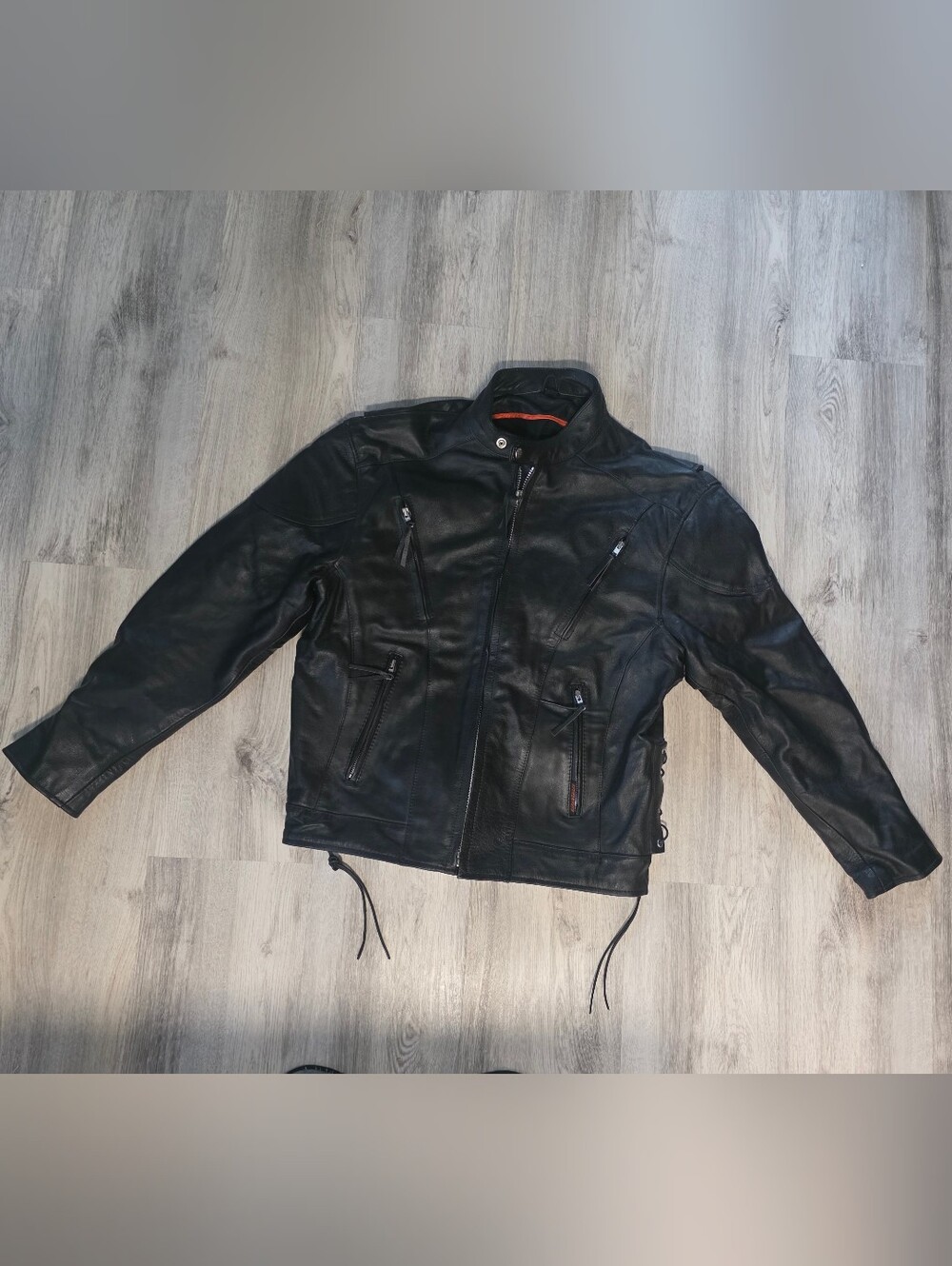 Interstate Motorcycle Jacket Black Leather